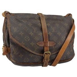 LOUIS VUITTON Borsa a Spalla Monogram Saumur 30 M42256 LV Auth bs30834