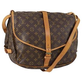 LOUIS VUITTON Borsa a Spalla Monogram Saumur 35 M42254 LV Auth 152023