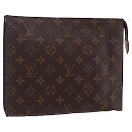 LOUIS VUITTON Poche Toilette Monogram 26 M47542 LV Auth kk587