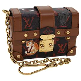 LOUIS VUITTON Monogram Catgram Essential Trunk Pouch M63892 LV Auth 29169SM