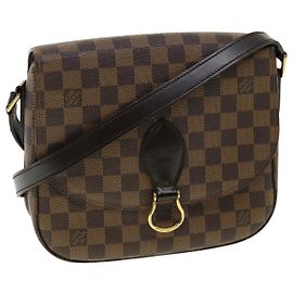 LOUIS VUITTON Borsa a Spalla Saint Cloud GM Damier Ebene LV Auth 31123SAV