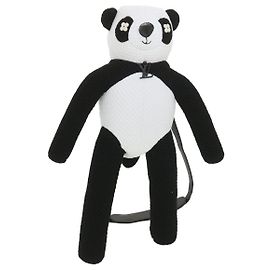 LOUIS VUITTON LV Friend Panda Bear Schultertasche aus Baumwolle Schwarz Weiß M57414 37880SM