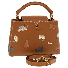 LOUIS VUITTON Catgram Capsine BB Borsa a Mano 2way Marrone M53185 LV Auth 42827SM