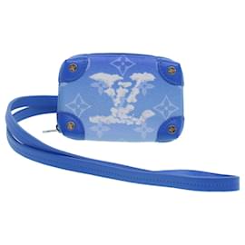 LOUIS VUITTON Pochette Soft Trunk Monogram Clouds Blu M45440 Auth 43556SM