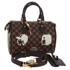 LOUIS VUITTON Borsa a Spalla Speedy 25 Damier Friendship N40772 Auth 140003SM