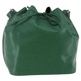 LOUIS VUITTON Bolso de Hombro Petit Noé Epi Verde M44104 LV Auth 147274