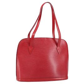 LOUIS VUITTON Borsa a Spalla Epi Lussac Rossa M52287 LV Auth 154497