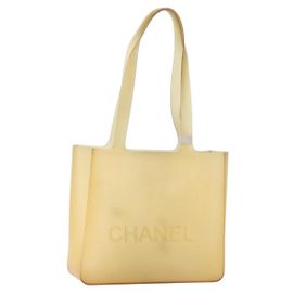 CHANEL Borsa Tote in Gomma Beige CC Auth 152235