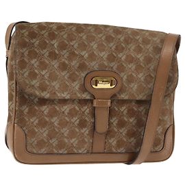 Borsa a Spalla Salvatore Ferragamo in Camoscio Beige Auth ba6792