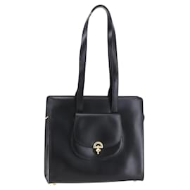 Céline Borsa Tote in pelle nera e oro Auth SW1830