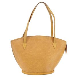LOUIS VUITTON Bolsa de Ombro Epi Saint Jacques Amarela M52269 Auth hk3135