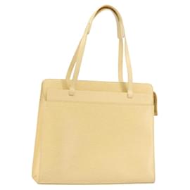 LOUIS VUITTON Epi Croisette PM Tote Bag Vanille M5249A LV Auth BA7922