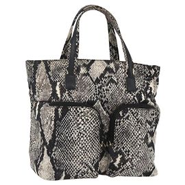 GUCCI Handtasche Nylon Beige Gold 002 8080 Auth kk590