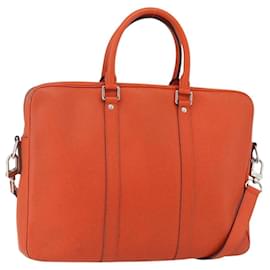 LOUIS VUITTON Taiga Borsa Porta Documenti da Viaggio Arancione M30637 LV Auth 156354