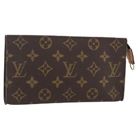 LOUIS VUITTON Pochette Accessorio Monogram Bucket GM LV Auth 157042