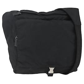 Borsa a Spalla PRADA Nylon Nero Argento Autentica 151621