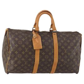LOUIS VUITTON Borsa Boston Monogram Keepall 45 M41428 LV Auth ar13832