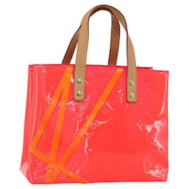 LOUIS VUITTON Monogram Vernis Fluo Reade PM Bolso de Mano Rojo M91903 LV Auth mr1578 - Louis Vuitton