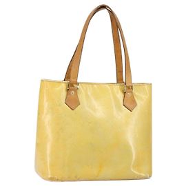 LOUIS VUITTON Handtasche Monogram Vernis Houston Grau M91053 LV Auth th6529