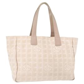 CHANEL Nuova Borsa da Viaggio in Nylon Rosa Oro CC Auth BA8665