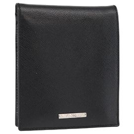 GIVENCHY Geldbörse aus schwarzem Leder Auth 153773V