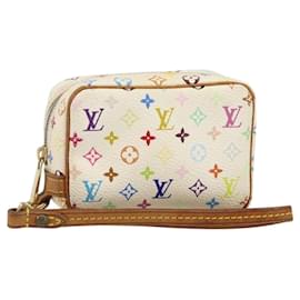 LOUIS VUITTON Pochette Wapity Monogram Multicolore Bianca M58033 Auth 142993