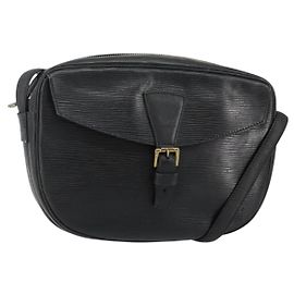 LOUIS VUITTON Epi Jeune Fille MM Shoulder Bag Black M52152 LV Auth 143146