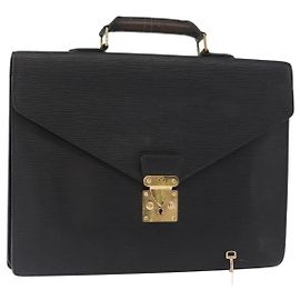 LOUIS VUITTON Epi Serviette Conseiller Borsa Business Nera M54422 LV Auth BA8581