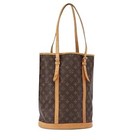 LOUIS VUITTON Monogram Bucket GM Schultertasche M42236 LV Auth ka785