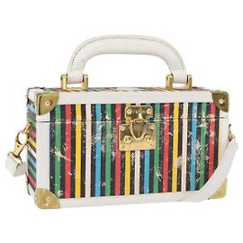 Borsa a mano Vanity FENDI in pelle 2 in 1 multicolore oro Auth 155071