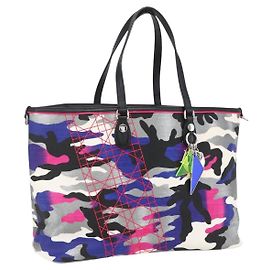 Borsa Anselmurail in tela Trotter Christian Dior Multicolore Auth 157060SAM