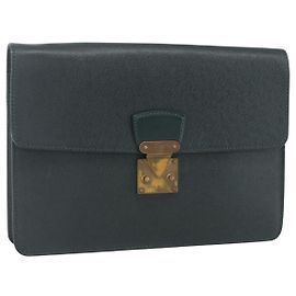 LOUIS VUITTON Pochette Kourad in Taiga Borsa Clutch Épicea M30194 LV Auth th6532