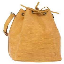 LOUIS VUITTON Borsa a Spalla Petit Noé Epi Gialla M44109 LV Auth 154360