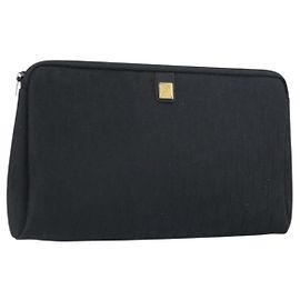 Borsa clutch in tela Trotter Christian Dior nera Auth 156801