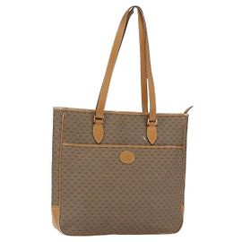 Gucci Borsa tote Micro GG Supreme in PVC marrone e oro 002 39 0149 Auth 153769