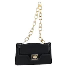 Borsa a Spalla GIVENCHY in Raso Nero e Oro Auth ka890 - Givenchy