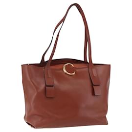Chloe Tote Tasche aus Leder Braun Gold Auth am10080 - Chloé