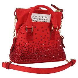 Autre Marque Borsa a Spalla 5AC Maison Margiela Raso Rosso Oro Auth 154203M