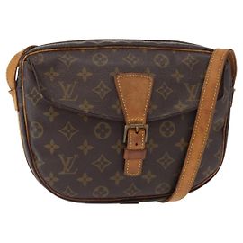 LOUIS VUITTON Monogram Jeune Fille GM Schultertasche M51225 LV Auth 156240