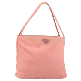 PRADA Shoulder Bag Nylon Pink Auth ti3519