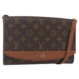LOUIS VUITTON Borsa a Spalla Monogram Bordeaux 24 M51798 LV Auth bs31720