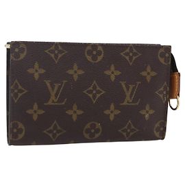 LOUIS VUITTON Monogramma Secchiello PM Pochette Accessorio LV Auth 154884
