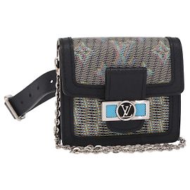 LOUIS VUITTON Borsa Mini Daufine Pop Monogramma LV Blu M55454 LV Auth 147287SAM