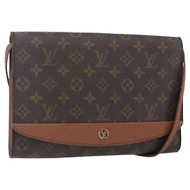 LOUIS VUITTON Bolsa de Hombro Monogram Bordeaux 27 M51797 LV Auth bs31546