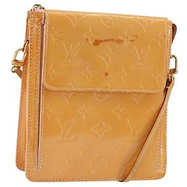 LOUIS VUITTON Pouch Motto Monogram Vernis Marshmallow Pink M91312 LV Auth gh1342