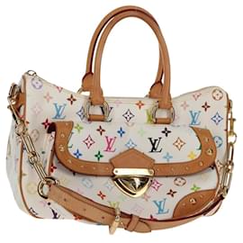 LOUIS VUITTON Borsa a Mano Rita Monogram Multicolore 2way Bianca M40125 LV Auth ka242AV