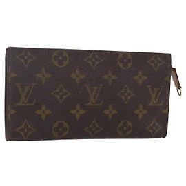 LOUIS VUITTON Pochette Bucket Monogram GM Accessorio LV Auth th6507