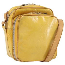 LOUIS VUITTON Borsa a spalla Wooster Monogram Vernis Grigio M91036 LV Auth th6463