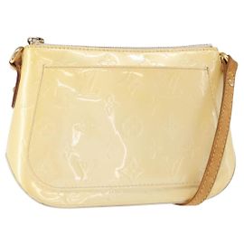 LOUIS VUITTON Borsa a Spalla Minna Street Monogram Vernis Perle M91509 Auth 153907