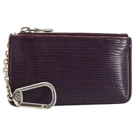 LOUIS VUITTON Epi Pochette Cles NM Coin Purse Purple M6660K LV Auth 152249